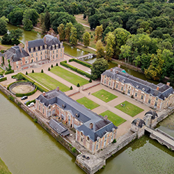 Photo drone château mariage loiret 45